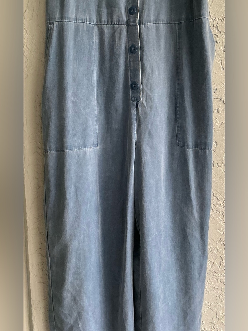 Old Navy Blue Button Up Jumpsuit - Picture 3 of 8